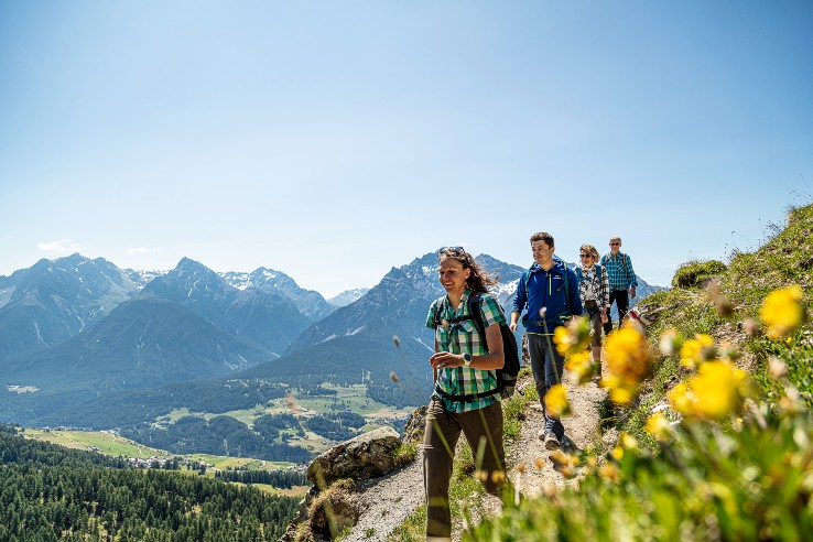 Walking in the Scuol region